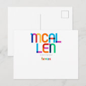 マッカレンテキサス州ミッドセンチュリーポップ・アートのアート、 ポストカード (正面/裏面)