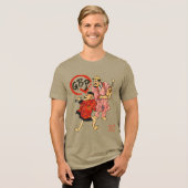 マッカロニン・スクロール・ウォリアーズ II トライブレンドＴシャツ (正面全面)
