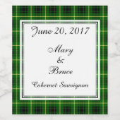 マッカーサー結婚スコティッシュのワインラベル ワインラベル (シングルラベル)