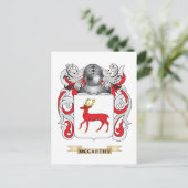 マッカーシー・コート・オブ・アームズ(家紋) ポストカード (スタンド正面)