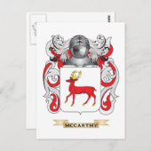 マッカーシー・コート・オブ・アームズ(家紋) ポストカード (正面/裏面)