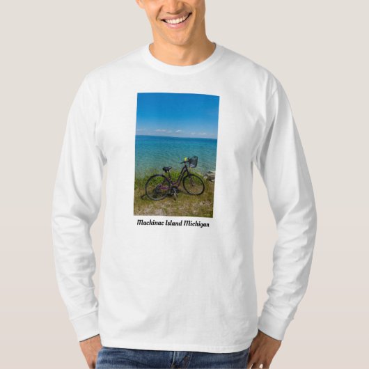 マッキナックでの自転車 Tシャツ (正面)