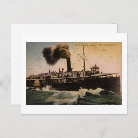 マッキナックのD&Cラインシーマーシティ ポストカード (正面/裏面)