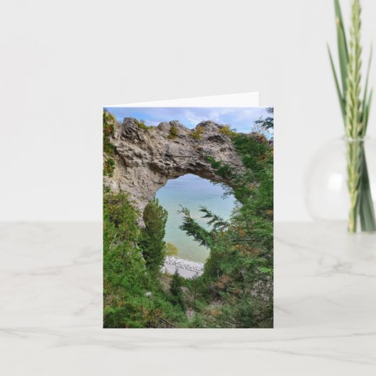 マッキナックアイランドアーチロック カード (正面)