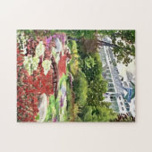 マッキナックアイランドザシークレットガーデンポストカード ジグソーパズル (横)