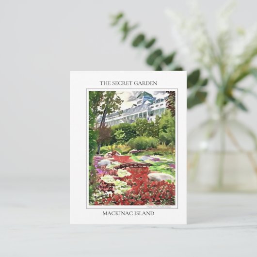 マッキナックアイランドザシークレットガーデンポストカード ポストカード (スタンド正面)