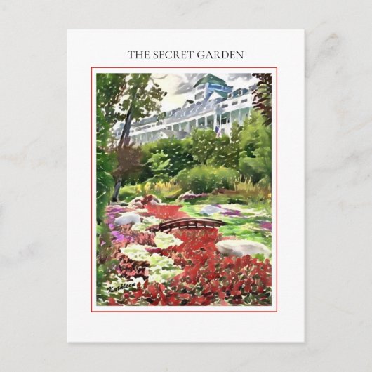 マッキナックアイランドザシークレットガーデンポストカード ポストカード (正面)