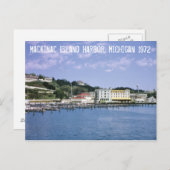 マッキナックアイランドハーバーミシガンポストカード ポストカード (正面/裏面)