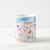 マッキナックアイランドミシガンお気に入りのツズ コーヒーマグカップ (中央)