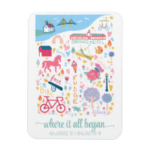 マッキナックアイランドミシガンマップカスタム座標