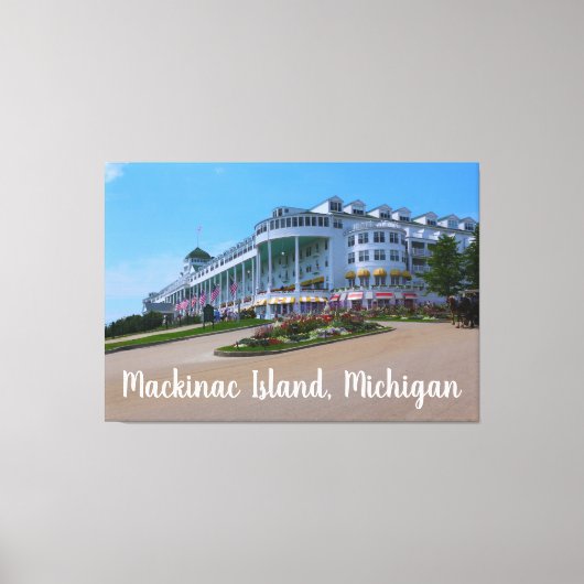 マッキナックアイランドミシガン キャンバスプリント (正面)