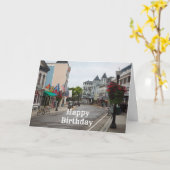 マッキナックアイランドメイン通り誕生日 カード (黄色い花)