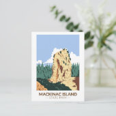 マッキナックアイランド州パークミシガンシュガーローフ ポストカード (スタンド正面)