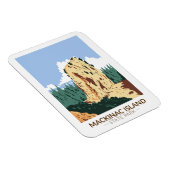 マッキナックアイランド州パークミシガンシュガーローフ マグネット (右側)