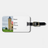 マッキナックブリッジとライトハウス荷物タグ ラゲッジタグ (正面横)