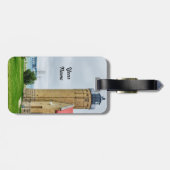 マッキナックブリッジとライトハウス荷物タグ ラゲッジタグ (裏面横)