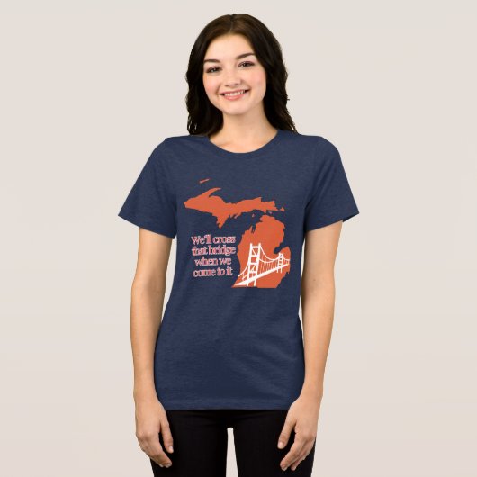 マッキナックブリッジのダークシャツ トライブレンドTシャツ (正面全面)