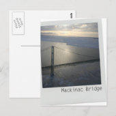 マッキナックブリッジアッパーペニンシュラミシガンのはがき ポストカード (正面/裏面)