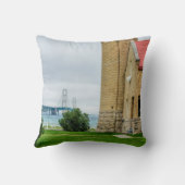 マッキナックブリッジアンドライトハウス クッション (裏面)