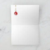 マッキナックブリッジクリスマスカードとサンタ、そり、 シーズンカード (内部)