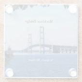 マッキナックブリッジセントイグナスガラスコースター ガラスコースター (裏面)