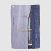 マッキナックブリッジマッキナウシティゴルフタオル ゴルフタオル (正面)