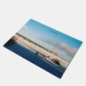 マッキナックブリッジマッキノーシティウィンタードアマット ドアマット (アングル)