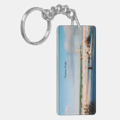 マッキナックブリッジマッキノーシティウィンター キーホルダー (正面左)