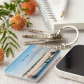 マッキナックブリッジマッキノーシティウィンター キーホルダー (正面右)