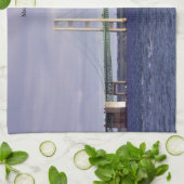 マッキナックブリッジマッキノーシティキッチンタオル キッチンタオル (折り畳み)