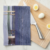 マッキナックブリッジマッキノーシティキッチンタオル キッチンタオル (四つ折り)