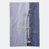 マッキナックブリッジマッキノーシティキッチンタオル キッチンタオル (縦)