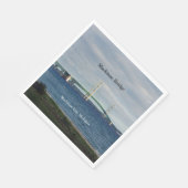 マッキナックブリッジマッキノーシティ紙ナプキンス スタンダードランチョンナプキン (角)