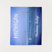 マッキナックブリッジミシガン タペストリー (正面)