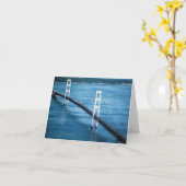 マッキナックブリッジ空白のカード カード (黄色い花)