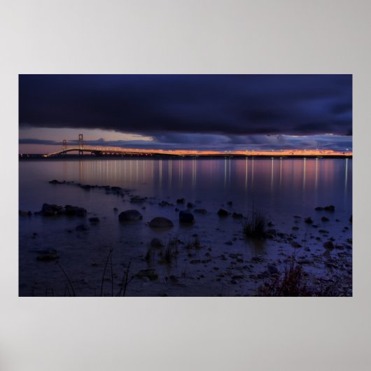 マッキナックブリッジ#1243青 ポスター (正面)