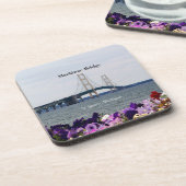 マッキナックブリッジSt Ignace春6プラスチックコースター コースター (左側)