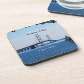 マッキナックブリッジSt Ignace 6プラスチックコースター コースター (左側)