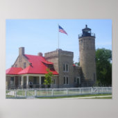 マッキナックライトハウス ポスター (正面)