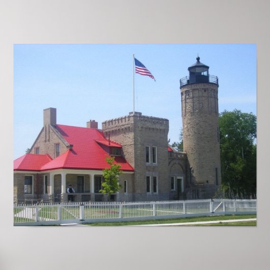 マッキナックライトハウス ポスター (正面)