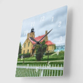 マッキナックライト&ブリッジ スクエア壁時計 (傾斜)