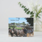 マッキナック島でのキャリッジ・ライド ポストカード (スタンド正面)