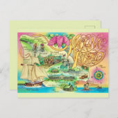 マッキナック島のランドマークはがき ポストカード (正面/裏面)