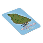 マッキナック島ミシガンの地図 マグネット (右側)