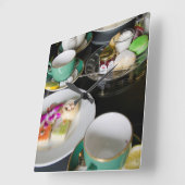 マッキナック島ミシガン。グランドホテル スクエア壁時計 (傾斜)