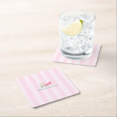 マッキナック島描馬車用結婚馬車 スクエアペーパーコースター (インサイチュ)