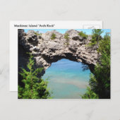 マッキナック島「アーチロック」 ポストカード (正面/裏面)