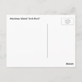 マッキナック島「アーチロック」 ポストカード (裏面)