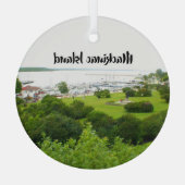 マッキナック島 ガラスオーナメント (裏面)