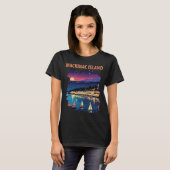 マッキナック島 ミシガン州 ハーバー 旅行 Tシャツ (正面フル)